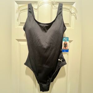 Black Puma One Piece Swimsuit - NWT